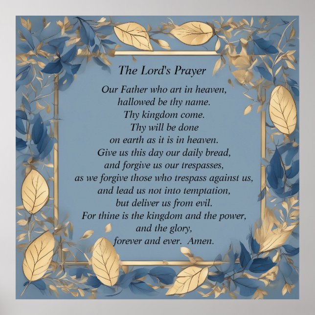 Lord's Prayer Poster (Framsidan)