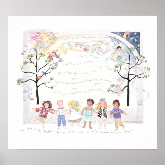 Lord's Prayer poster utskrift (Framsidan)