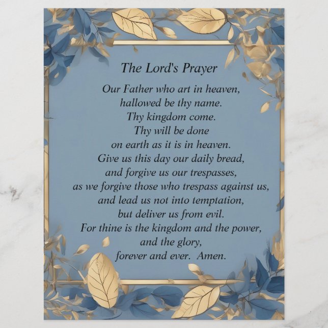 Lord's Prayer Reklamblad (Framsidan)
