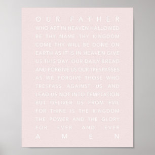 Lord's Prayer Rosa Poster