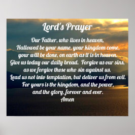 Lord's Prayer Scenia Christian Poster