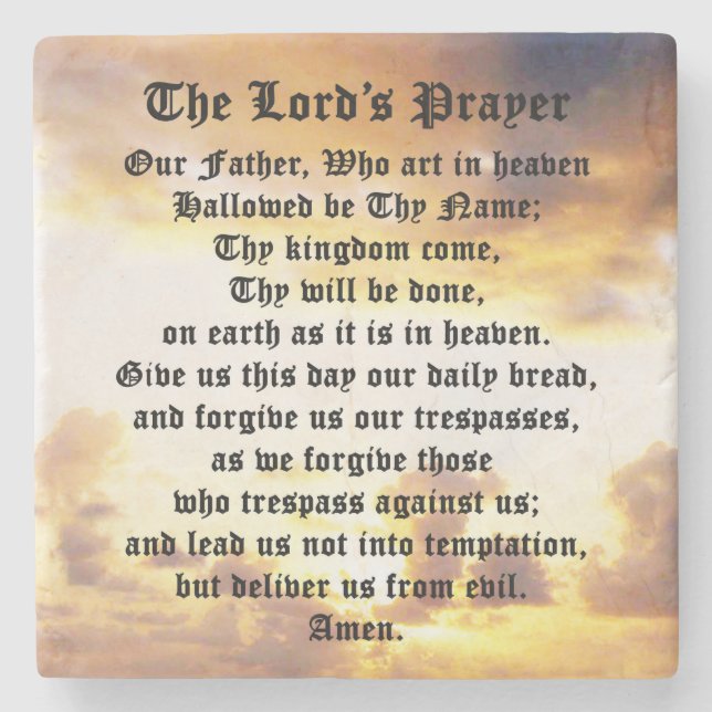 Lord's Prayer, Soluppgång, Marble Underlägg (Framsidan)