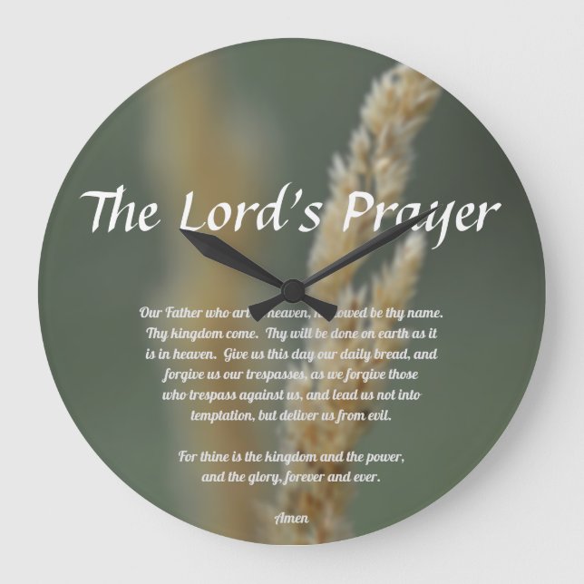 Lord's Prayer Stor Klocka (Framsida)