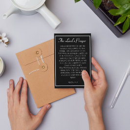 Lord's Prayer Sympathy Card Hälsningskort