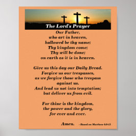 Lord's Prayer - Traditional Version Poster
