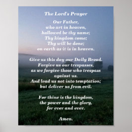 Lord's Prayer - Traditional Version Poster