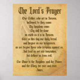 Lord's Prayer (traditionell) Poster