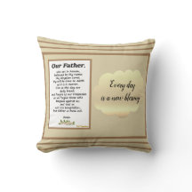 Lord's Prayer Two Way Cushion