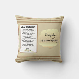 Lord's Prayer Two Way Cushion Kudde