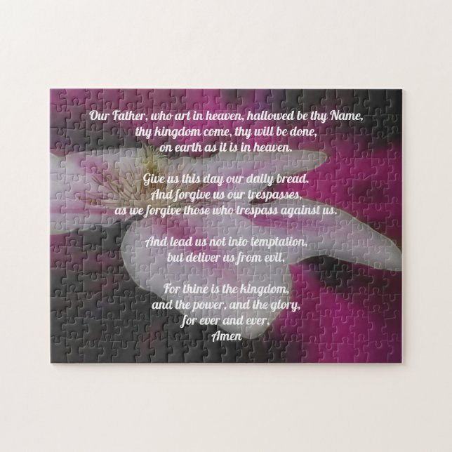 Lord's Prayer Vår Far Clematis Pussel (Horisontell)
