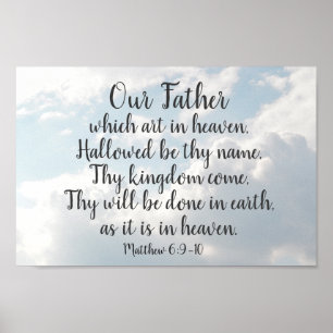 Lord's Prayer, Vår Far som är i himlen, Poster