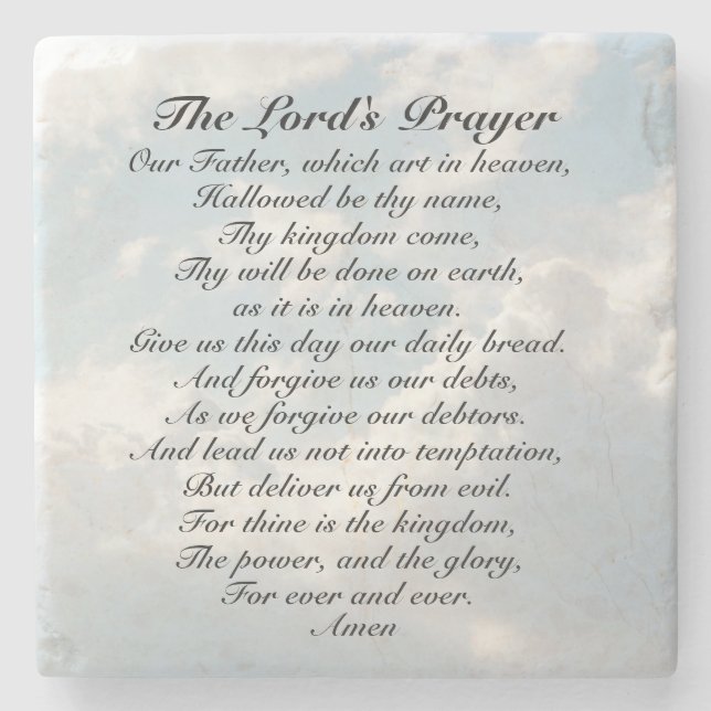 Lord's Prayer, Vår Far som är i himlen, Stenunderlägg (Framsidan)