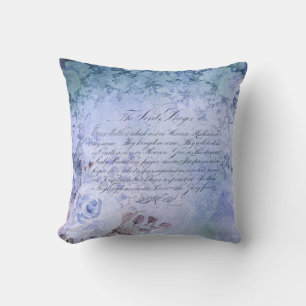 Lord's Prayer - Vintage Blue Kudde