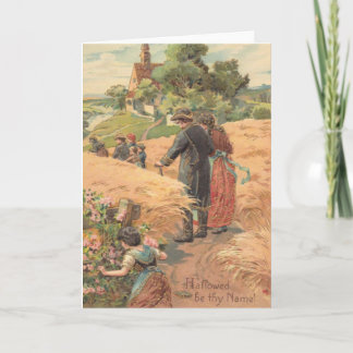 Lord's Prayer Vintage Inspired Card Kort