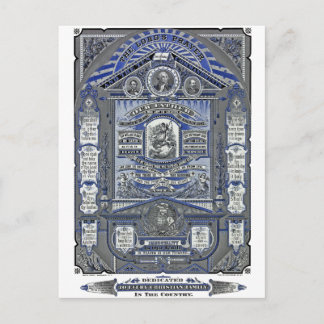 Lord's Prayer-vintagen som gravar Vykort