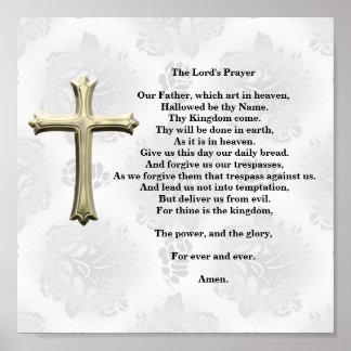 Lord's Prayer (vit) Poster