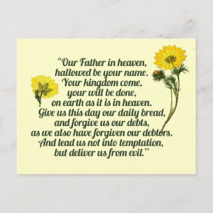 Lords Prayer Vykort