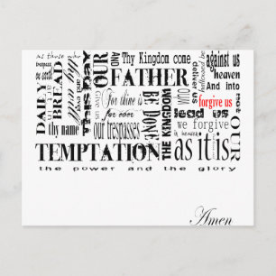 Lords Prayer Vykort