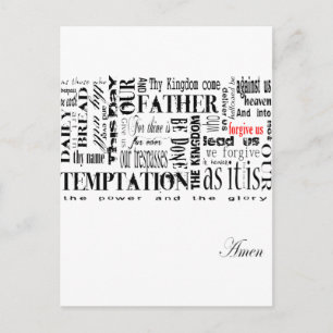 Lords Prayer Vykort