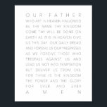 Lord's Prayer White Poster<br><div class="desc">Lord's Prayer White</div>
