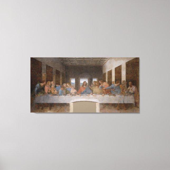 LORDS SUPPER DA VINCI CANVAS ART PRINT (Framsida)
