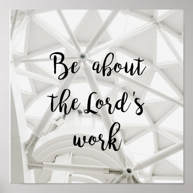 Lord's Work - Photo anpassningsbar poster (Framsidan)