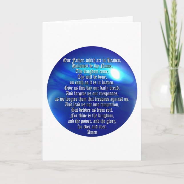 Lord'sens Bön Kort (Framsida)
