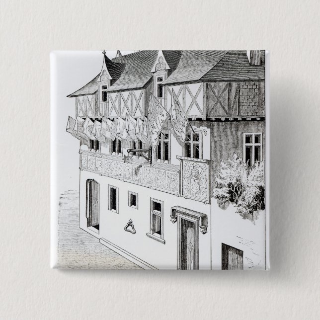 Lordsna och baronsna "gör fönster av sköldar ", knapp (Framsida)