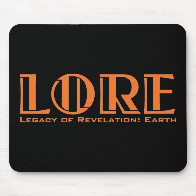 LORE Mousepad, svart Musmatta (Framsidan)