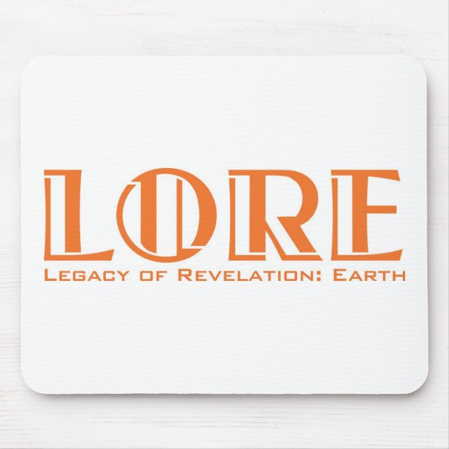 LORE Mousepad, vit Musmatta (Framsidan)