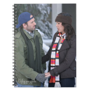 Lorelai & Luke Holding Händer i Snö Anteckningsbok