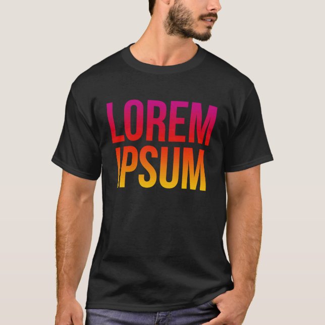 Lorem Ipsum Coola Dummy Text Nonense Quote T Shirt (Framsida)