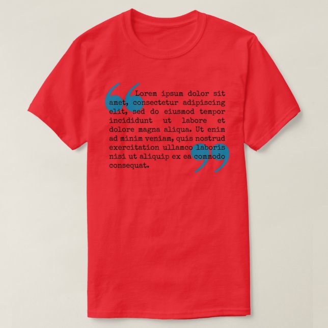 Lorem Ipsum Dolor Latin fraser T Shirt (Design framsida)