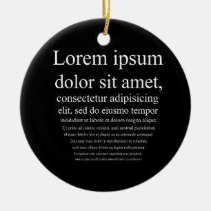 Lorem Ipsum Julgransprydnad Keramik