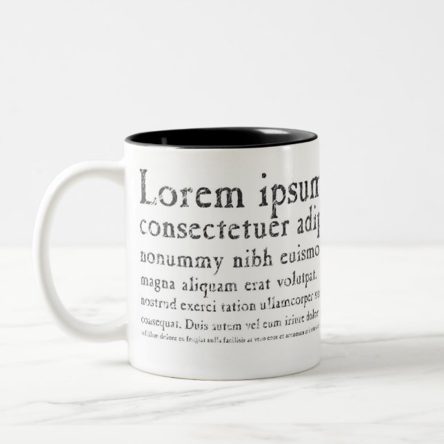 Lorem Ipsum mugg (Vänster)