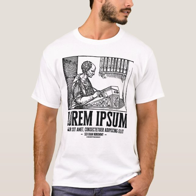 Lorem Ipsum Philosopher T Shirt (Framsida)