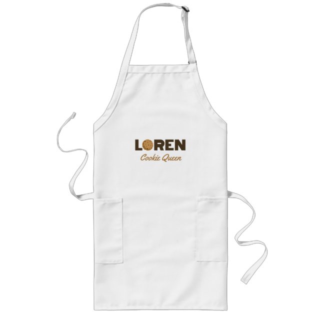 Loren cookie Queen Long apron Långt Förkläde (Framsidan)