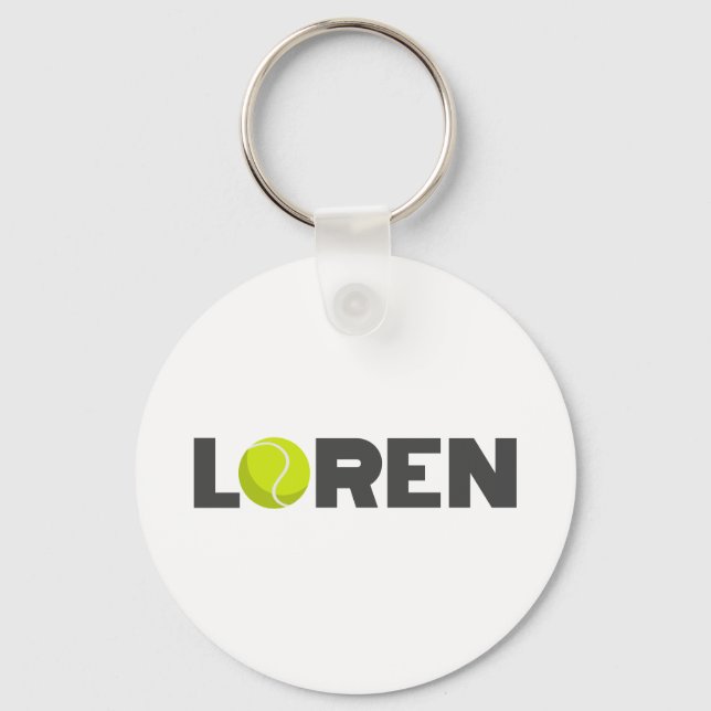 Loren Tennis Nyckelring (Framsida)