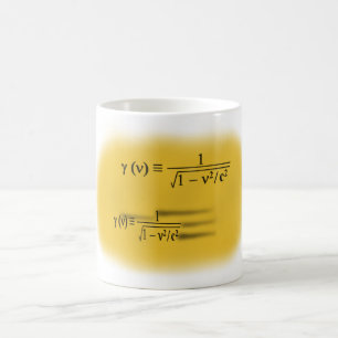 Lorentz contraction kaffemugg