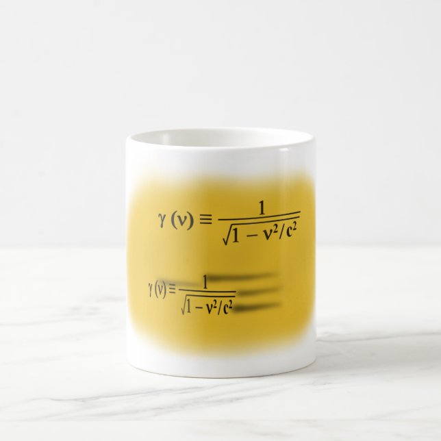 Lorentz contraction kaffemugg (Center)