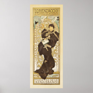 Lorenzaccio av Alphonse Mucha Poster