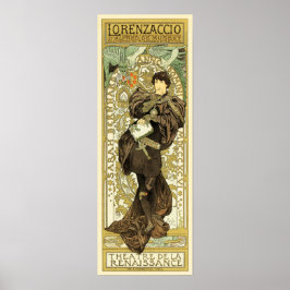 LORENZACCIO Theater De Le Renaissance Old Fransk Poster
