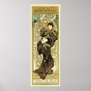 LORENZACCIO Theater De Le Renaissance Old Fransk Poster