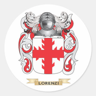 Lorenzi Jackar av Arm (Family Crest) Runt Klistermärke