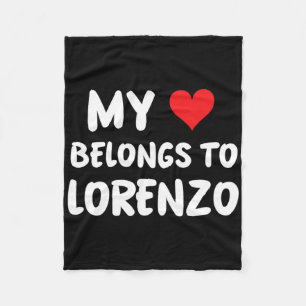 Lorenzo - Mitt hjärta tillhör Lorenzo - Kärlek Fleecefilt