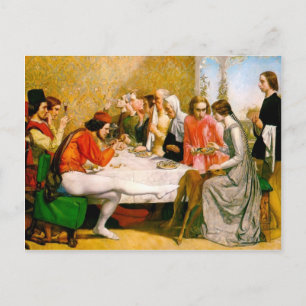 Lorenzo och Isabella av John Everett Millais Vykort