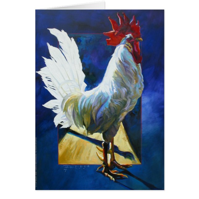 Lorenzo på blått hälsningskort (Framsidan)