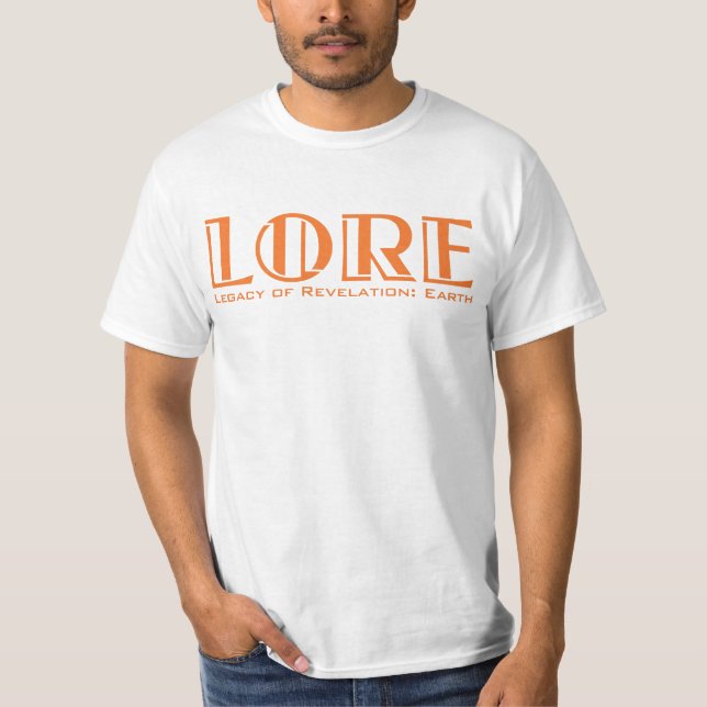 LORET-tröja, vit Tee Shirt (Framsida)