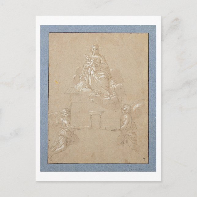 Loreto Madonna (pennan och bläck) Vykort (Framsida)