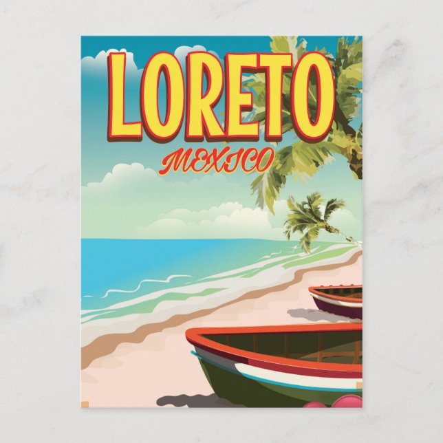 Loreto Mexico resemålning affisch Vykort (Framsida)